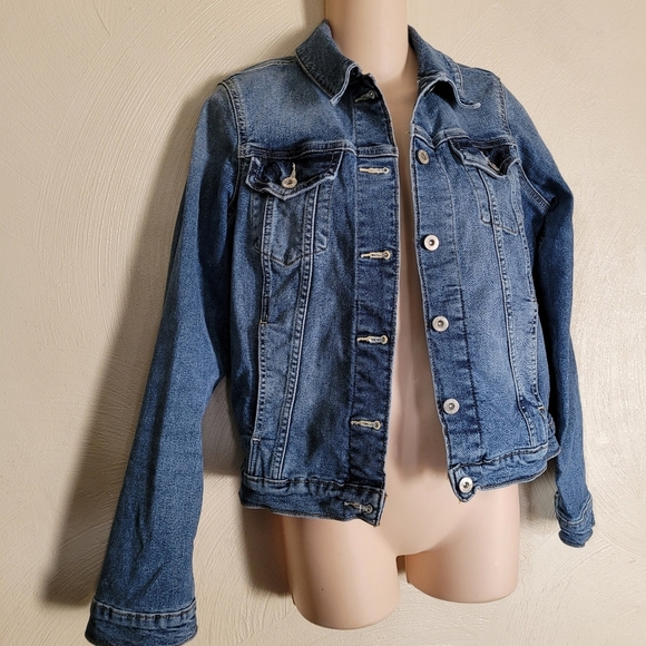 Denizen From Levi's Trucker Jean Denim Jacket Size Women's Medium - Picture 5 of 13